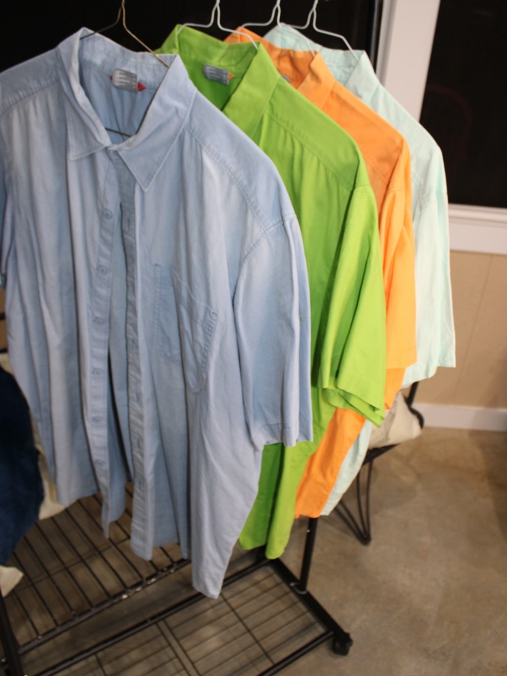 Columbia Men’s Button Down Shirt Bundle 2X Short Sleeve Casual Summer Shirts Lot